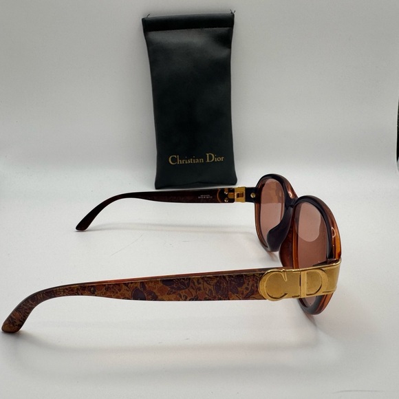 Vintage Christian Dior 2917A Optyl Sunglasses Austria Gold CD Logo With Case